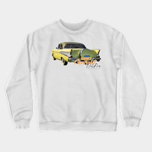 1957 Chevrolet BelAir 4 door hardtop sedan Crewneck Sweatshirt